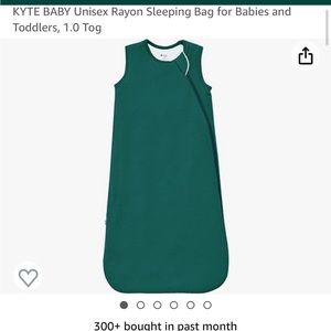 KYTE Baby sleep slack 1.0 tog in emerald color way. Size Medium (6-18 months)